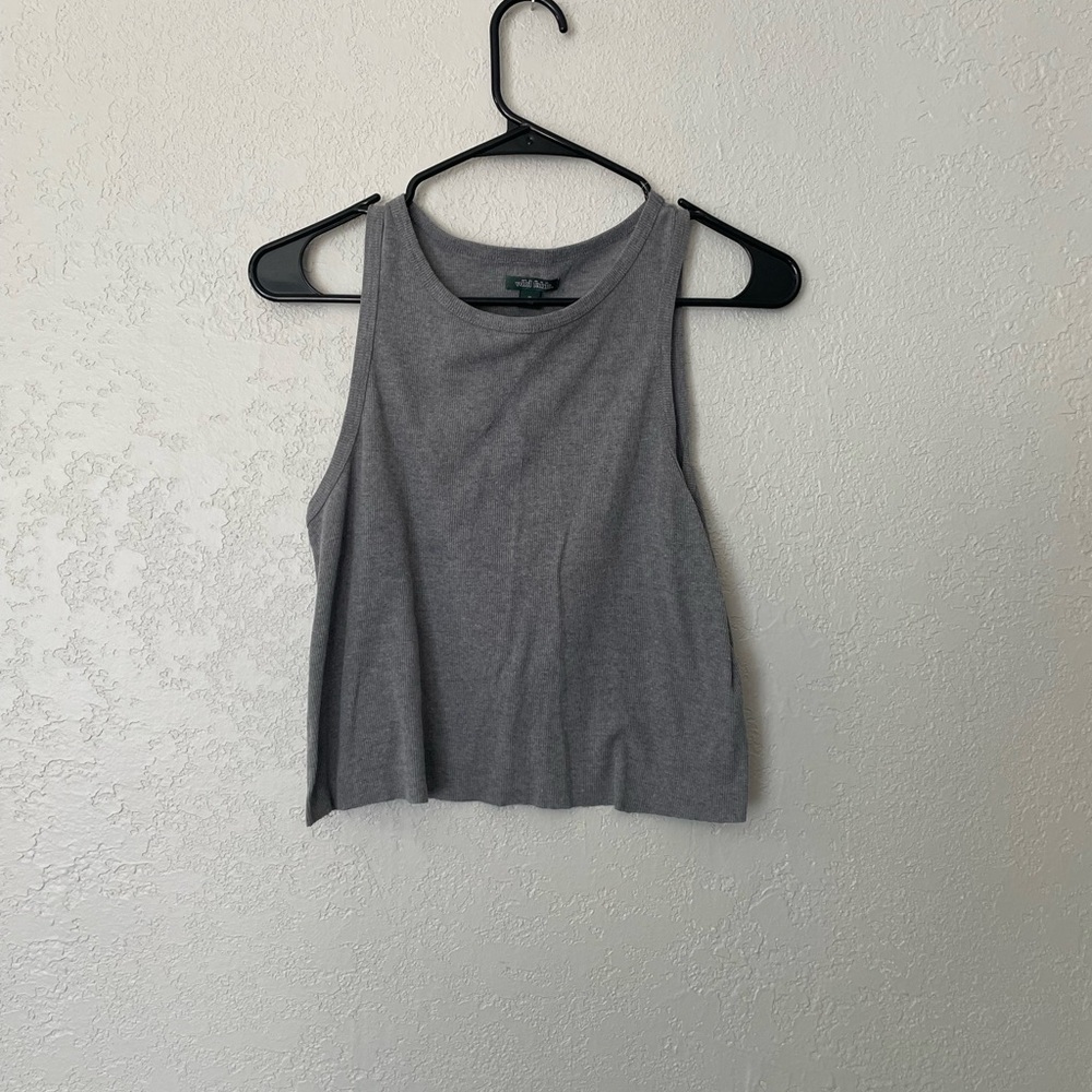Wild fable gray cropped tank